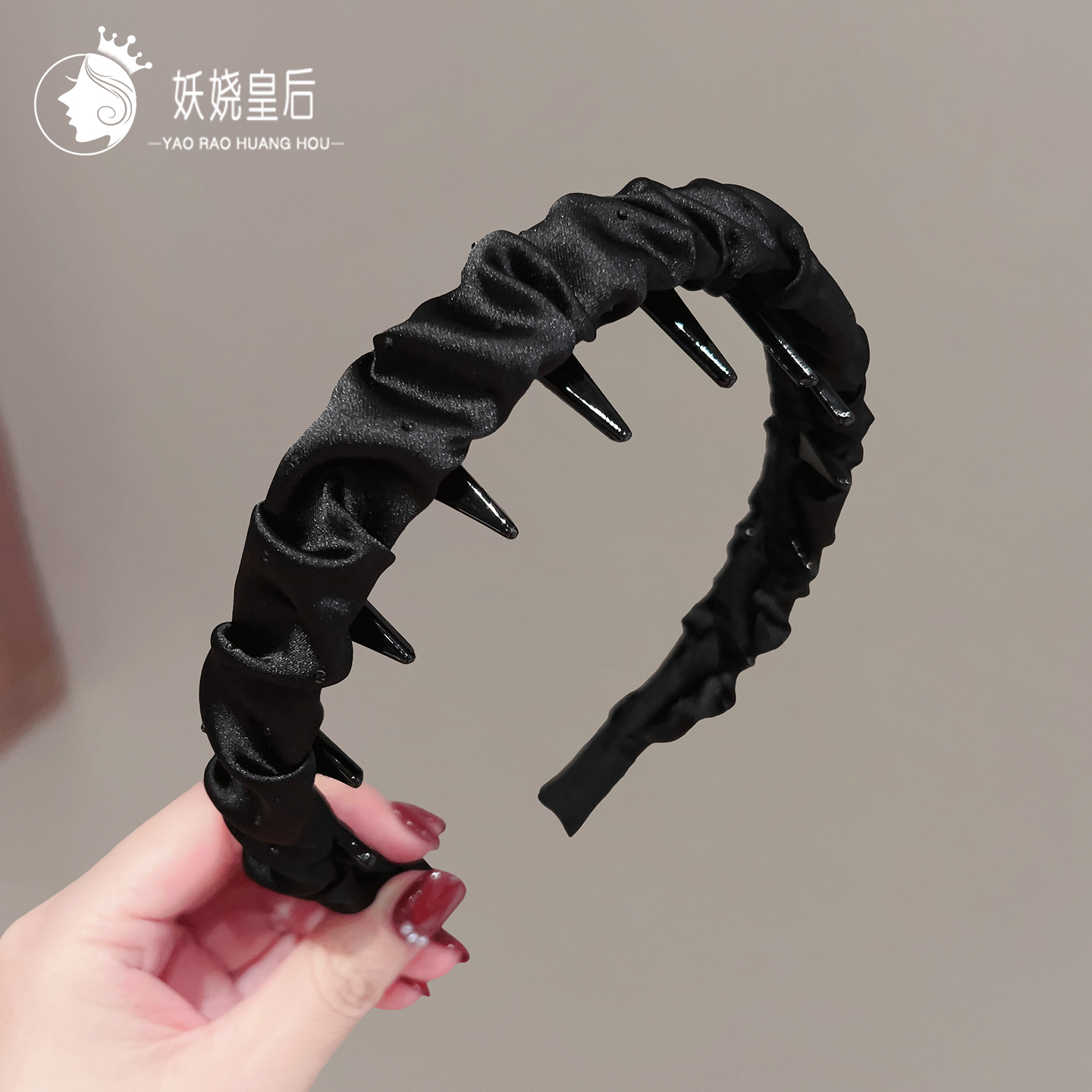 褶皱云朵齿梳头箍加宽显脸小发卡