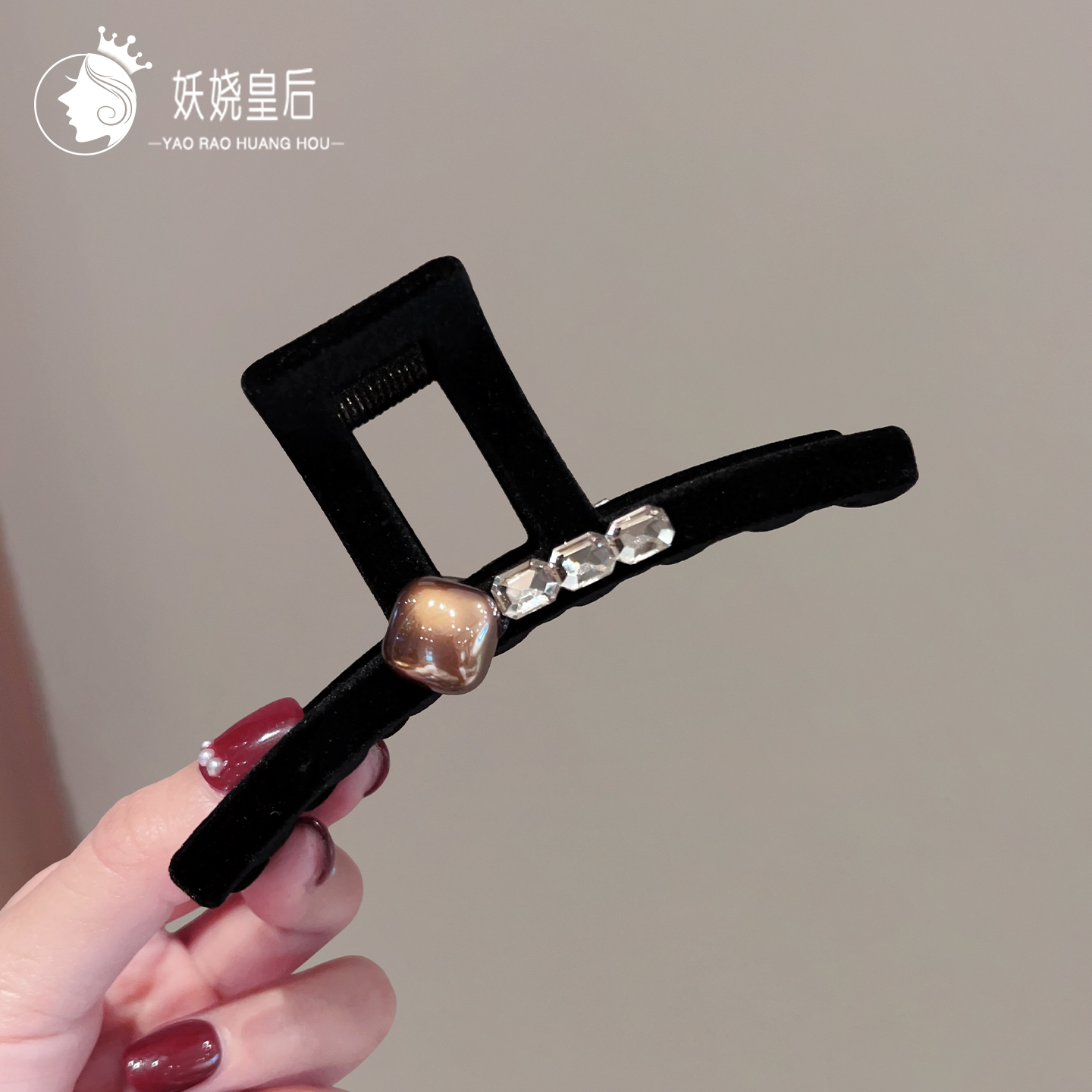 后脑勺鲨鱼夹时尚新款高级感发夹