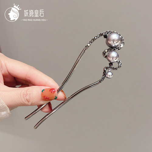 发簪女盘发神器簪子u型发夹发钗新中式古风高级感簪子插梳头饰