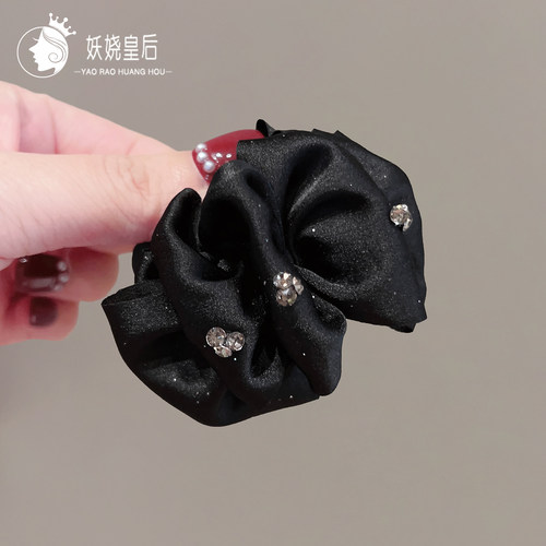 丸子头显发量韩系后脑勺云朵发抓