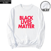 James' same style BLM Human Rights BLACK LIVES MATTER round-neck hoodie men's and women's basketball long-sleeved shirt thumbnail 4