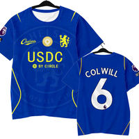 Chelsea football team uniforms for the 26-27 season, Chelsea Martin football uniforms, quick-drying short-sleeved T-shirts for men and women, half-sleeved shirts thumbnail 6