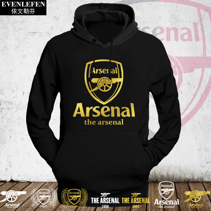 阿森纳队枪手奥巴梅扬连帽卫衣