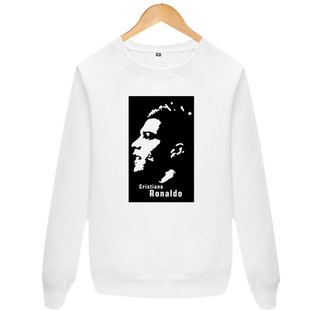 C罗卫衣圆领男女学生足球衣服运动休闲CR7号罗纳尔多长袖薄上衣服