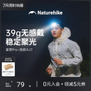 强光防雨跑步夜跑夜钓钓鱼带背夹锂电灯 挪客头灯户外登山头戴式