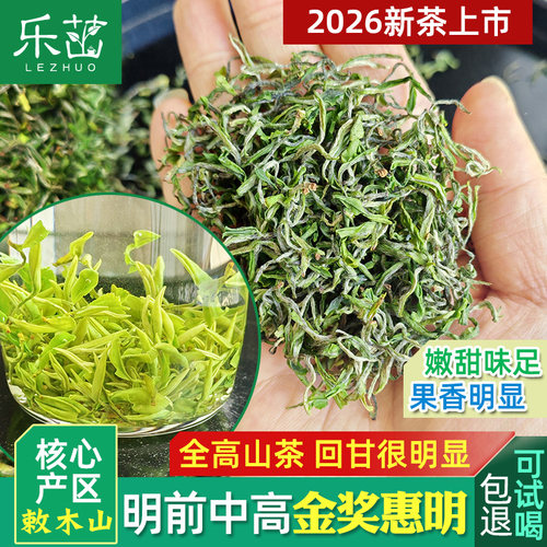 浓郁兰花香-金奖惠明茶【明前中高-乐茁绿茶】2026年新茶景宁手工