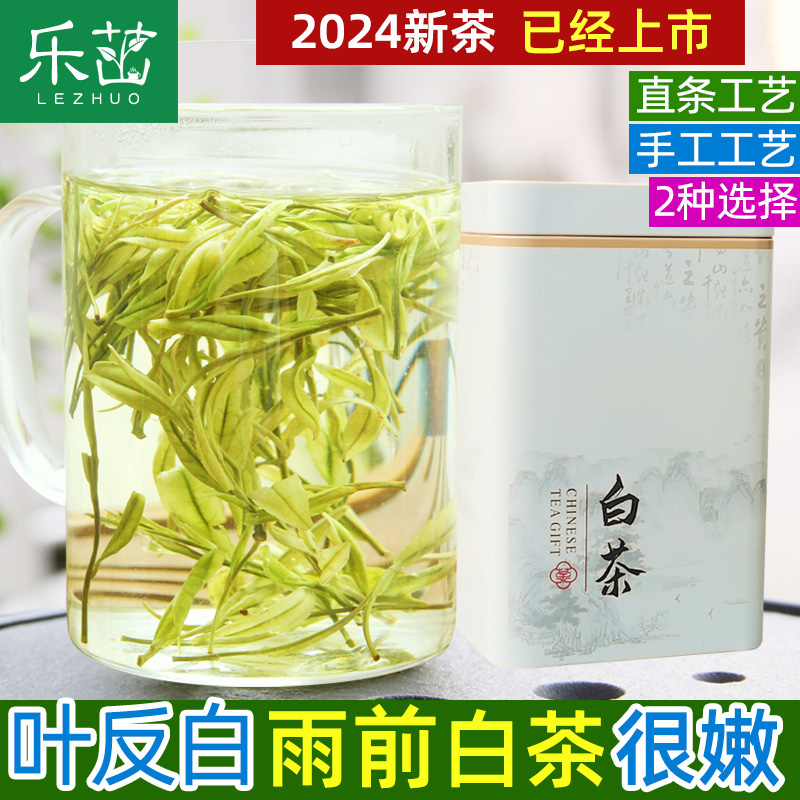 2024年新茶-乐茁珍稀白茶一雨前口粮A级-高山春茶安吉绿茶叶250g