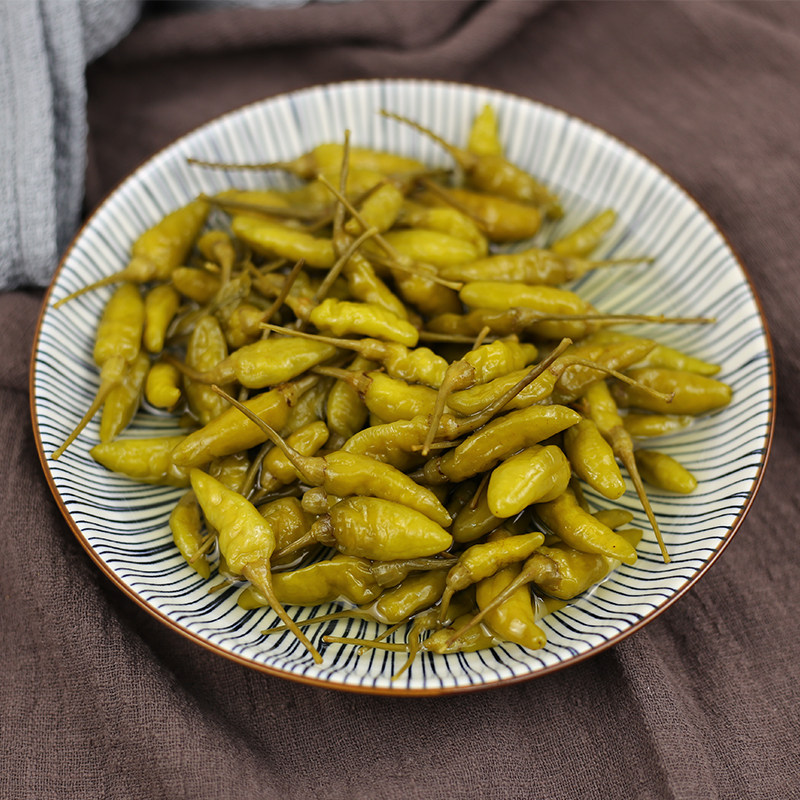 糖醋小辣椒 糖醋川椒 朝天椒 朝鲜族下饭菜咸菜泡菜250g 2份包邮