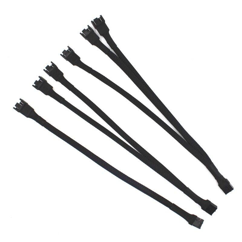主板4针一分二扩展线 4Pin PWM 4针1分3转接线 CPU风扇温控延长线图片
