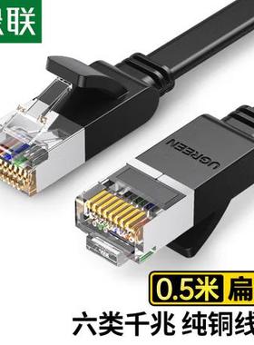 绿联 六类纯铜网线 0.5米 50183