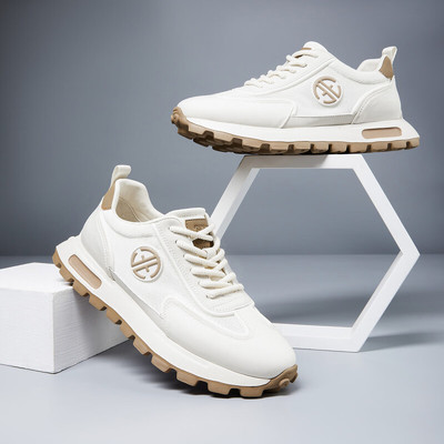 男鞋2024春秋超轻鞋底网面透气复古休闲男鞋健步鞋德训运动鞋男鞋