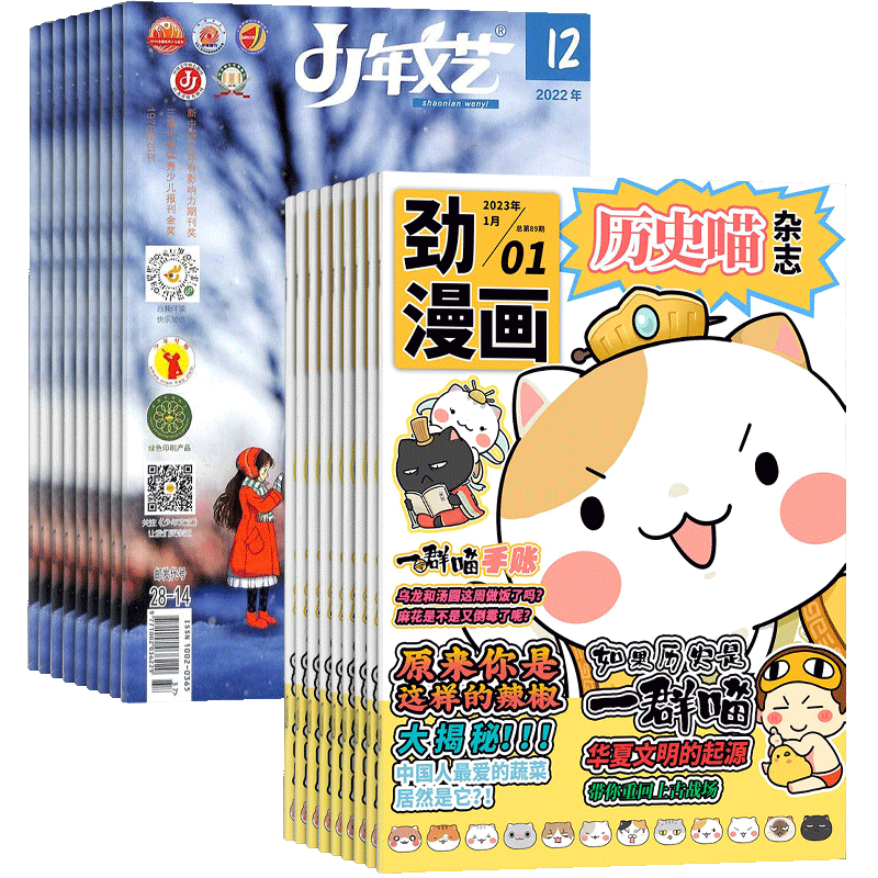 历史喵+少年文艺江苏杂志组合