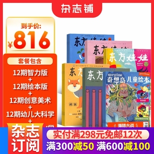 幼儿大科学 幼儿大数学 奇想岛2期组合 东方娃娃智力版 全年订阅 创意美术 2026年1月起订 杂志铺 绘本版