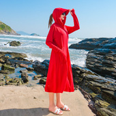 专业防晒衣女夏季 过膝防紫外线透气宽松薄外套服 长款 长袖 2025新款