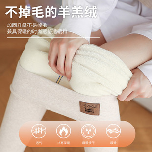 新款加长加绒加厚打底裤女秋冬外穿高腰羊羔绒大码特厚保暖棉裤