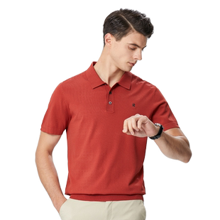 [ELITE伊力特]梦特娇夏男士polo衫时尚轻奢短袖针织T恤顺滑透气J