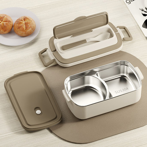 304不锈钢保温便当盒小学生专用上班族食堂打饭餐盒儿童分格便当
