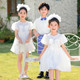 六一合唱表演出服夏白衬衫 蓬蓬裙幼儿园毕业照班服小学运动会服装