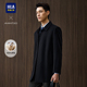 HLA 海澜之家轻商务经典 系列大衣25秋冬新纯羊毛保暖挺括外套男