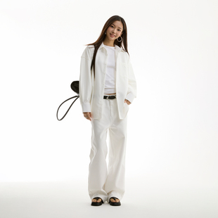 外套 抗皱面料纯色阔型宽松衬衫 FUNKYFUN 2024AW