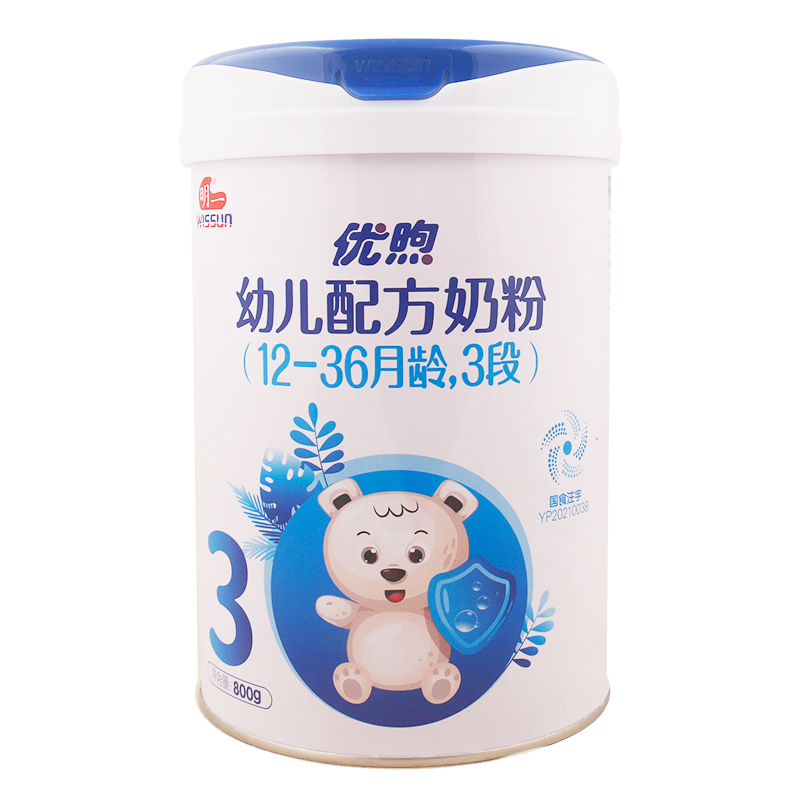 明一优煦3段奶粉优熙婴幼儿奶粉三段罐装12-36月优c