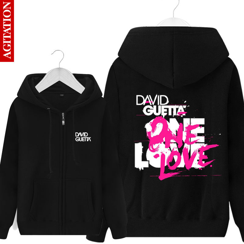 欧美DJ电音大卫库塔DAVID GUETTA衣服卫衣男连帽套头开衫男士秋装