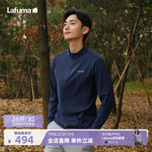 棉感上衣 T恤半拉链男士 LAFUMA乐飞叶户外秋冬新款 吸湿速干长袖