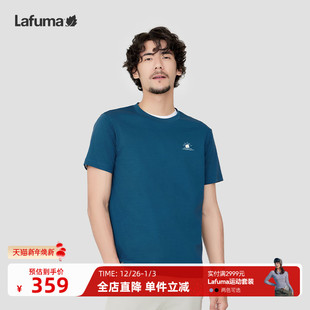 T恤上衣 T恤男时尚 LAFUMA乐飞叶户外24新款 凉感抗菌跑步运动短袖