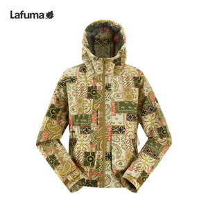 LAFUMA乐飞叶户外迷彩印花防泼水防风连帽夹克Cordura耐磨外套