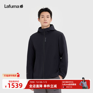LAFUMA户外秋冬CORDURA耐磨软壳登山夹克男上衣加绒保暖外套