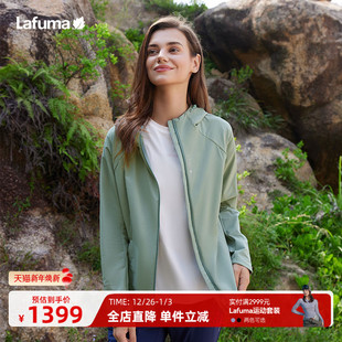 LAFUMA乐飞叶户外CORDURA耐磨软壳衣女登山防泼水夹克外套女上衣
