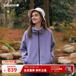LAFUMA乐飞叶户外抓绒衣女款 外套 休闲加厚摇粒绒亲肤保暖开衫