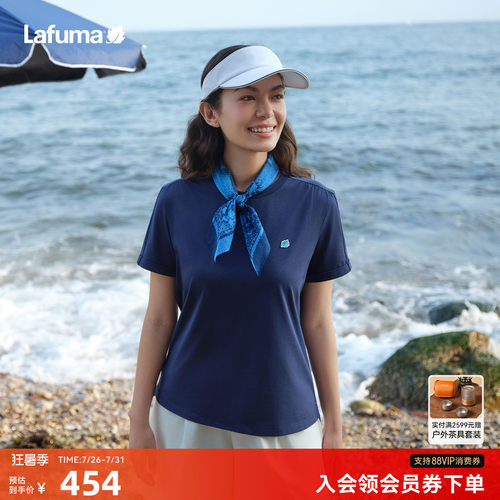 乐飞叶时尚圆领短袖T恤女