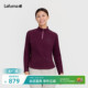 LAFUMA乐飞叶户外秋冬半拉链长袖 T恤女休闲运动绒感保暖上衣