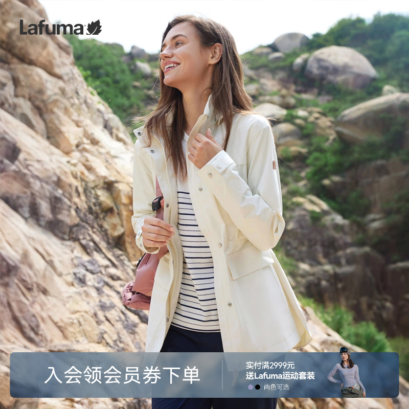 乐飞叶25新品冲锋衣女风衣