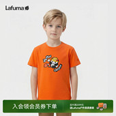 LAFUMA乐飞叶huahuadehua联名卡通印花儿童短袖 T恤男童圆领童装