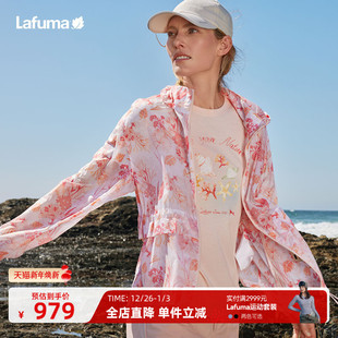 夹克 凉感宽松印花连帽轻量外套女士薄款 LAFUMA乐飞叶户外夏季 新品