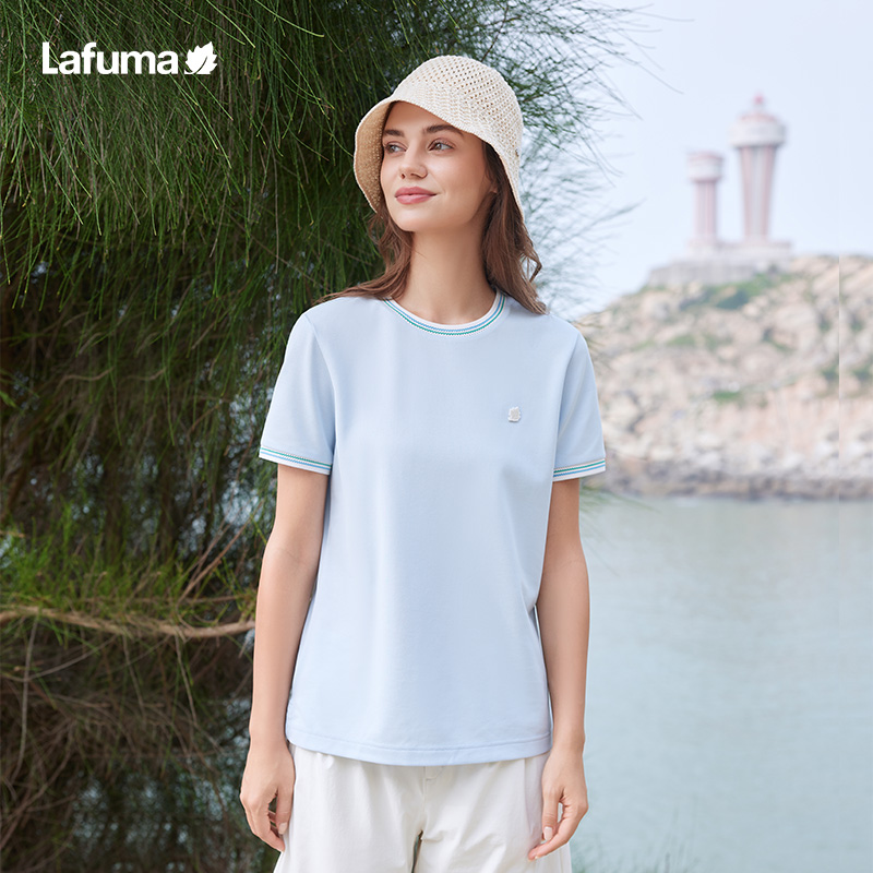 乐飞叶速干运动短袖T恤女