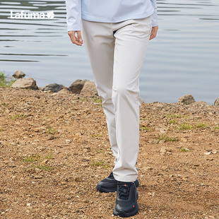 法国LAFUMA乐飞叶户外24秋冬CORDURA耐磨内里薄绒防泼水长裤 子女