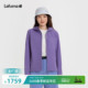 LAFUMA乐飞叶户外紫色连帽cordura耐磨夹克女运动防泼水休闲外套