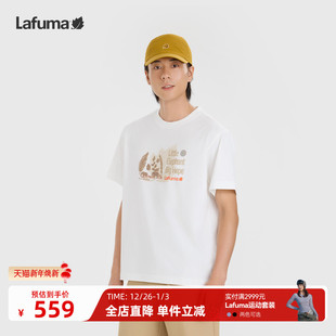 明星同款 T恤男女百搭上衣 乐飞叶户外宽松凉感抗菌短袖 Lafuma