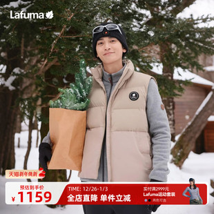 Lafuma 宽松保暖背心外套 乐飞叶户外秋冬防风防泼水羽绒马甲男士