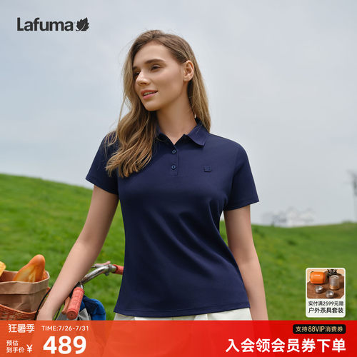 乐飞叶户速干polo衫短袖T恤女男