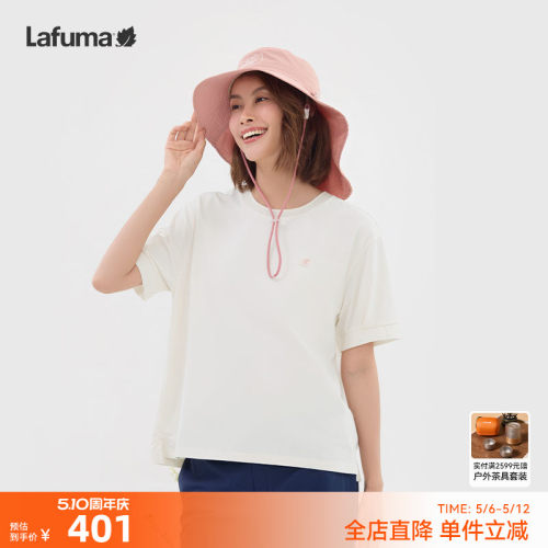 乐飞叶凉感圆领短袖T恤女