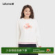 LAFUMA乐飞叶户外时尚 休闲上衣 印花圆领卫衣女运动长袖