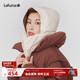 LAFUMA乐飞叶户外时尚 防泼水防风骑行保暖护耳帽女可拆围脖一体帽