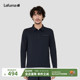 LAFUMA乐飞叶户外吸湿速干长袖 T恤男休闲防紫外线翻领POLO打底衫