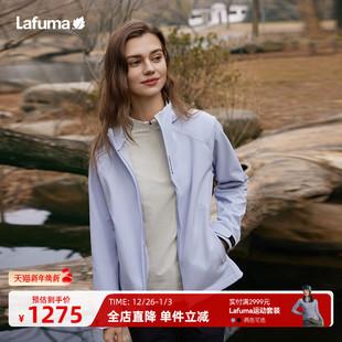 LAFUMA乐飞叶女CORDURA耐磨软壳登山防泼水夹克上衣休闲保暖外套