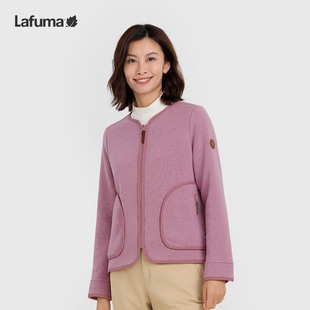 LAFUMA乐飞叶户外秋冬圆领抓绒衣女士保暖运动开衫 卫衣休闲外套