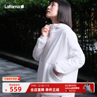 法国LAFUMA乐飞叶户外露营轻薄轻量夹克女网眼运动风衣外套